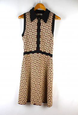 vestido punto logotipos sandro