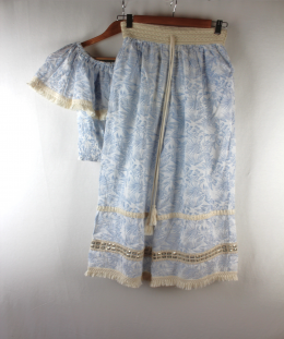 Conjunto blusa+pantalon estilo boho 