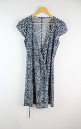 mini vestido cruzado estampado brandy melville s