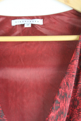 vestido estampado tintoretto 38