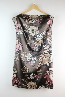 vestido asimetrico estampado celopwoman m