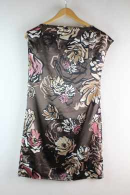 vestido asimetrico estampado celopwoman m