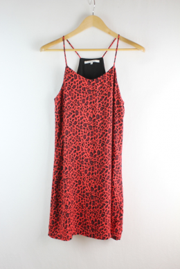 vestido animal print easy wear 36