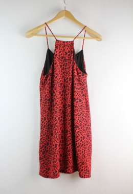 vestido animal print easy wear 36