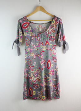 vestido estampado gris pepe jeans s