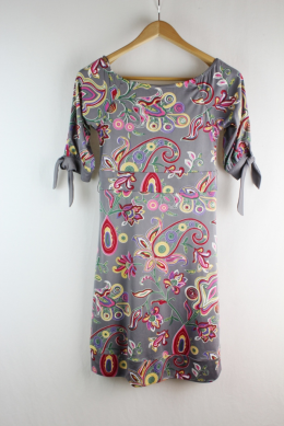 vestido estampado gris pepe jeans s