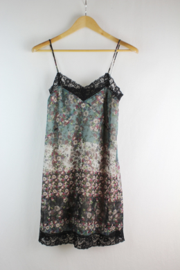 vestido estampado lencero Pull and bear s
