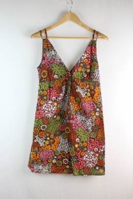 vestido floral naf naf 40