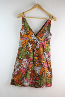 vestido floral naf naf 40