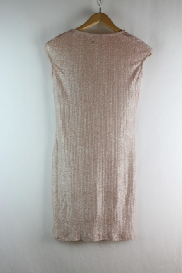vestido rosa plateado amy gee 44
