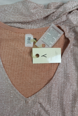 vestido rosa plateado amy gee 44