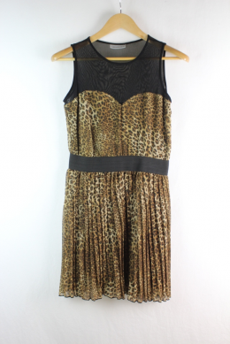 vestido animal print clockhouse s
