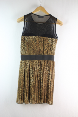 vestido animal print clockhouse s