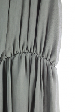 vestido asimetrico verde s