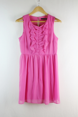 vestido gasa rosa atmosphere 40