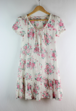 vestido floral jsfn ellos 36