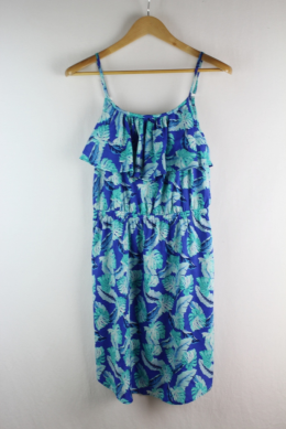 vestido estampado tropical unit m