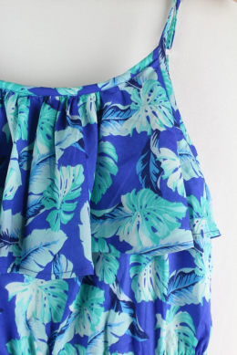 vestido estampado tropical unit m