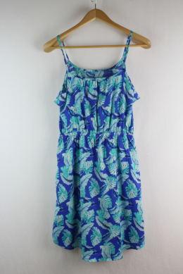 vestido estampado tropical unit m