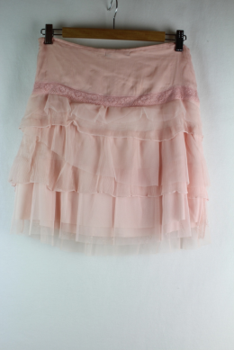 falda tul y pedreria rosa morgan 38
