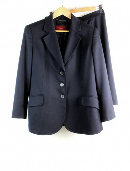 conjunto chaqueta+falda azul burberry 50