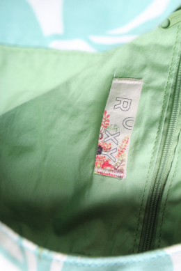 bolso loneta estampada verde roxy