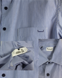 camisa rayas hombre azul adolfo dominguez s