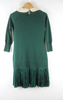 vestido joya lana verde derhy