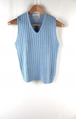 chaleco punto azul Gina Varani