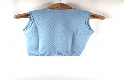 chaleco punto azul Gina Varani