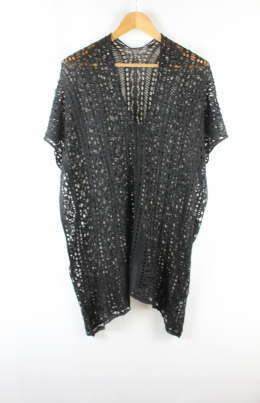 Poncho playero crochet