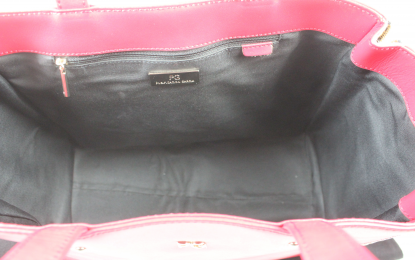 bolso piel rojo purificacion garcia