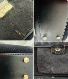 bolso acolchado negro roberto verino 