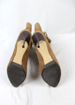 botines piel flecos mango