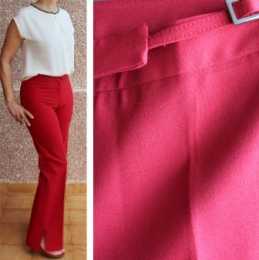 PANTALON RECTO ROJO VERANO