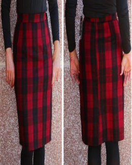falda lana tartan