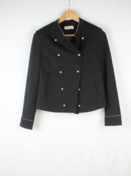 chaqueta estilo militar negra camaieu