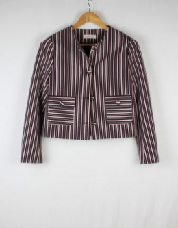 chaqueta corta rayas camaieu