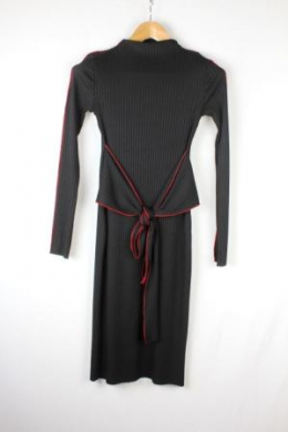 vestido punto canale azul zara