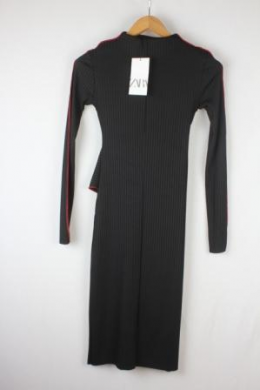 vestido punto canale azul zara