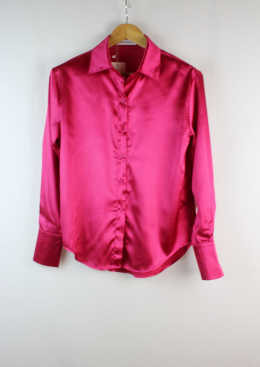 camisa satinada fucsia  surwenyue m