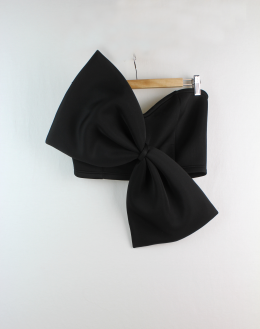 top neopreno negro lazo m