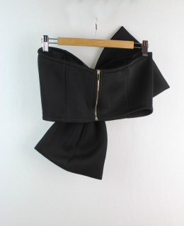 top neopreno negro lazo m