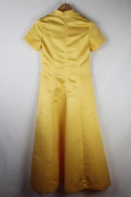 vestido largo fiesta amarillo