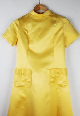 vestido largo fiesta amarillo
