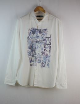 camisa serigrafiada love moschino