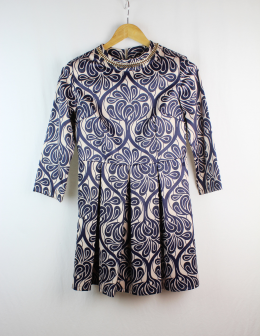 vestido jaquard M/40