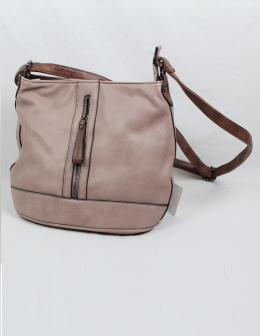 bolso eco piel rosado